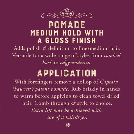 Captain Fawcett - Classic Burgundy - Pomade 100 g