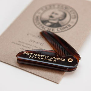 Captain Fawcett's - Folding Pocket Moustache Comb (117mm)