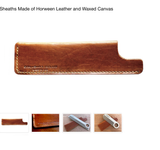 Chicago Comb - Dublin Horween Leather Sheath - Black or Tan