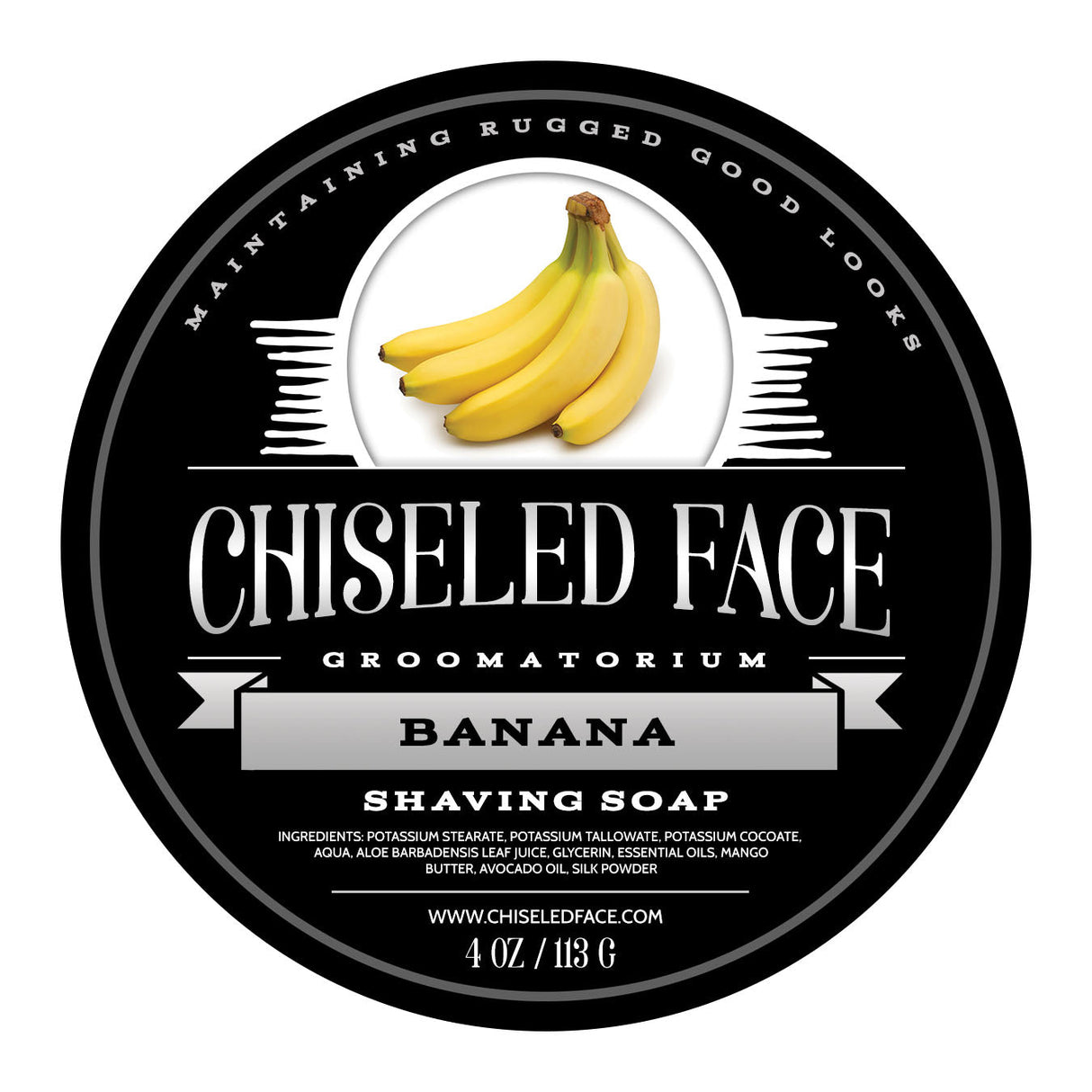 Chiseled Face - Banana - Shave Soap