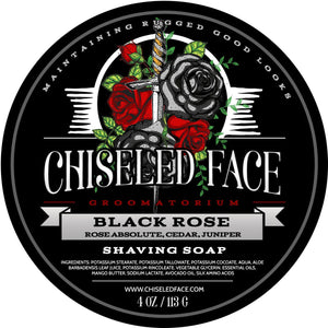 Chiseled Face - Black Rose - Shave Soap