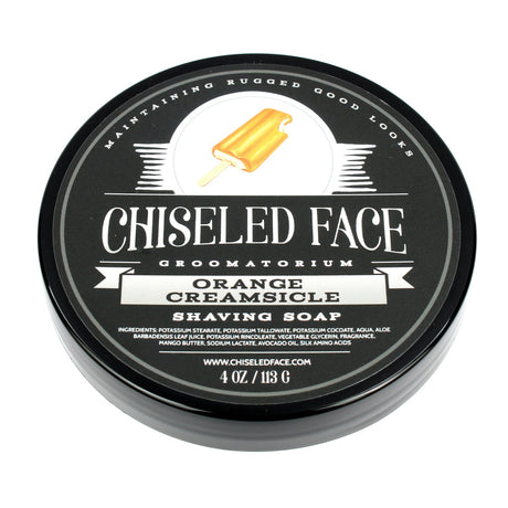 Chiseled Face - Orange Creamsicle with Menthol - Shave Soap
