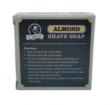 Col. Conk - Almond - Super Bar - Glycerine Shave Soap 3.15 oz
