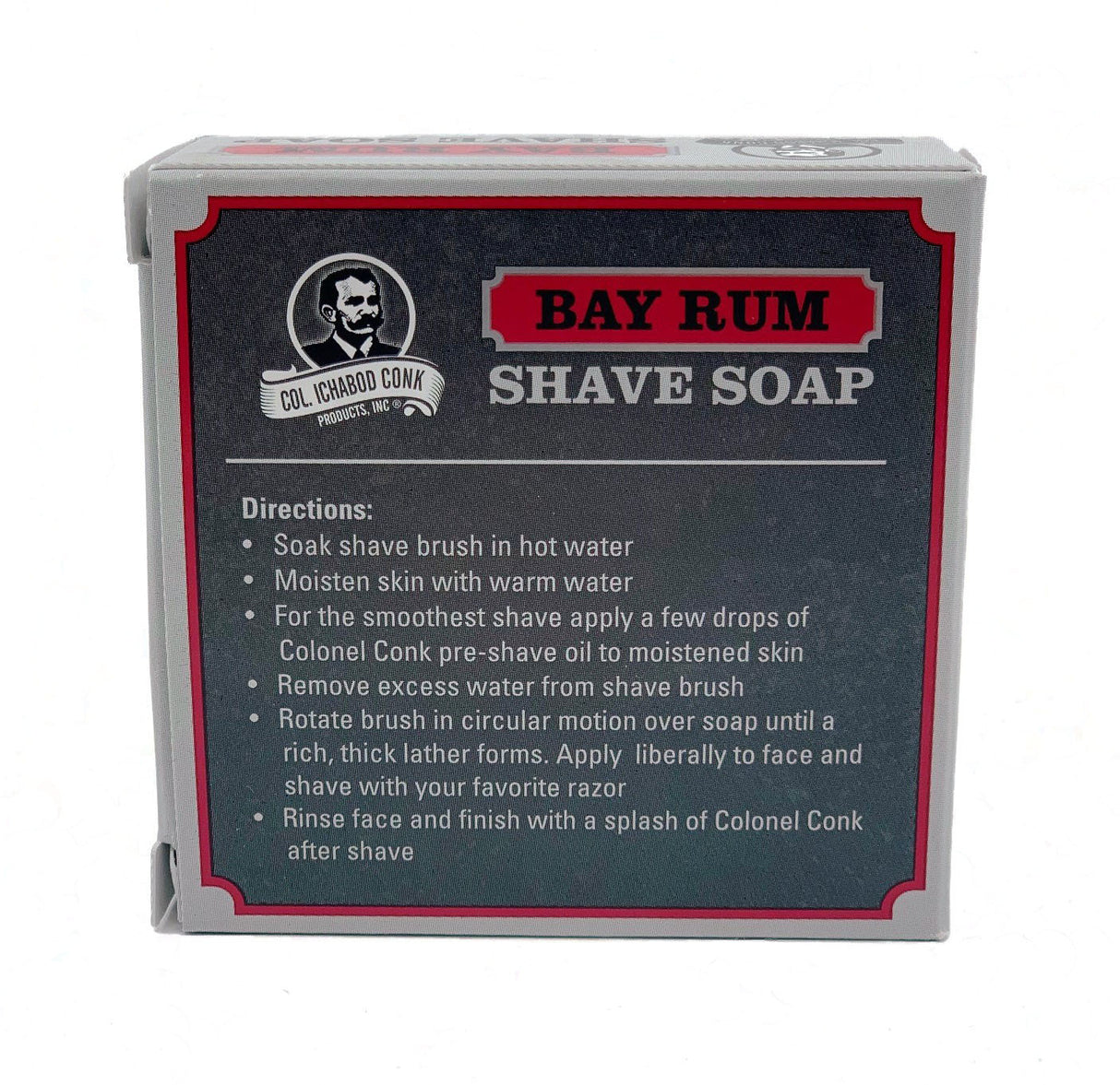 Col. Conk - Bay Rum - Super Bar - Glycerine Shave Soap 3.15 oz