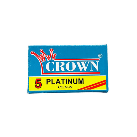 Crown - Platinum Double Edge Razor Blades - 5 Pack  1 pack of 10 blades  Coating - Platinum Country of Origin - Egypt Manufacturer - Crown