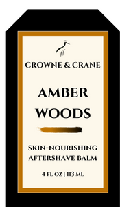 Crowne and Crane - Artisan Aftershave Balm - Amber Woods