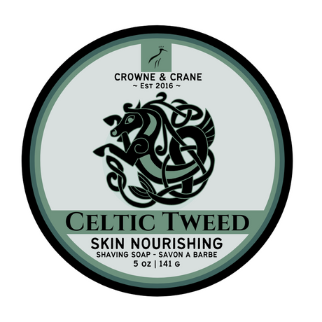 Crowne and Crane - Artisan Shaving Soap - Celtic Tweed