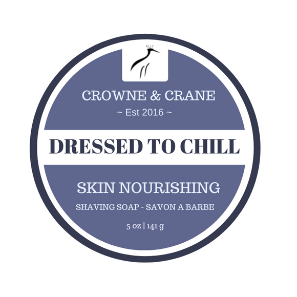 Crowne and Crane - Artisan Shaving Soap - Dressed 2 Chill