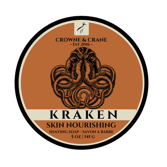 Crowne and Crane - Artisan Shaving Soap - Kraken