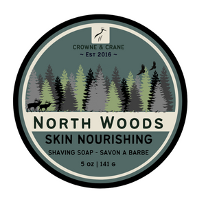Crowne and Crane - Artisan Shaving Soap - North Woods
