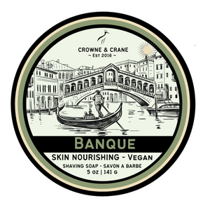 Crowne and Crane - Banque - Vegan Shaving Soap