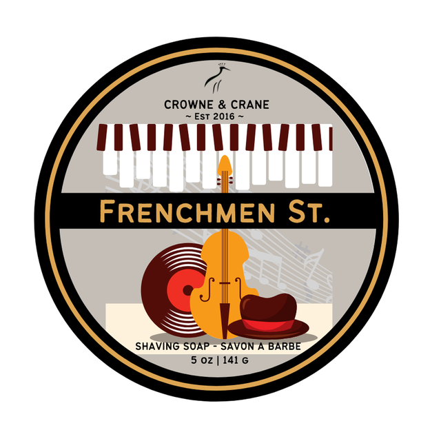 Crowne and Crane - FrenchMen St. - Artisan Shaving Soap