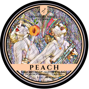 Crowne and Crane - Peach - Tallow Shaving Soap