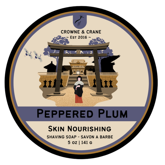 Crowne and Crane - Peppered Plum - Artisan Shaving Soap