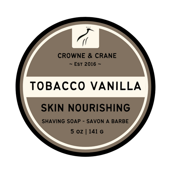 Crowne and Crane - Tobacco Vanilla - Artisan Shaving Soap
