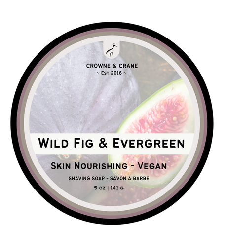 Crowne and Crane - Wild Fig - Vegan Shaving Soap