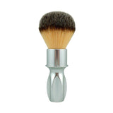 RazoRock 400 Plissoft Synthetic Shaving Brush - Silver Handle