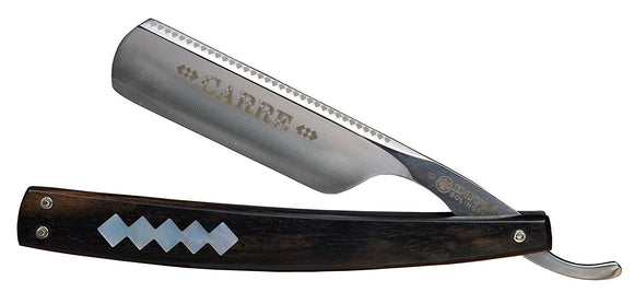 Dovo - Straight Razor - Carre - Ebony Wood Handle - 6/8