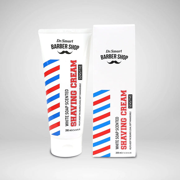 Dr. Smart - White Soap Scented Shaving Cream For Sensitive Skin - 6.75oz