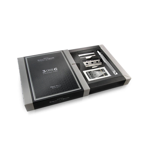 Edwin Jagger - 3ONE6 Stainless Steel Double Edge Safety Razor - Silver DESSGA9BL