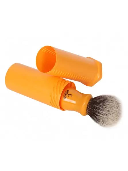Epsilon - Butterscotch Round Shaving Brush Travel Tube