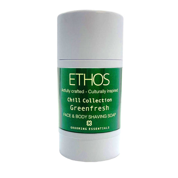 Ethos Grooming Essentials - Greenfresh - Face & Body Roll-On Shave Soap Stick