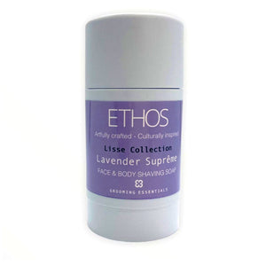 Ethos Grooming Essentials - Lavender Suprême - Face & Body Roll-On Shave Soap Stick