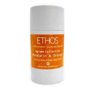 Ethos Grooming Essentials - Mandarin and Orange - Face & Body Roll-On Shave Soap Stick