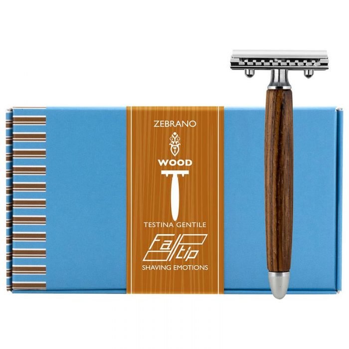 Fatip - Closed Comb Zebrano Wood Testina Gentile - 42133