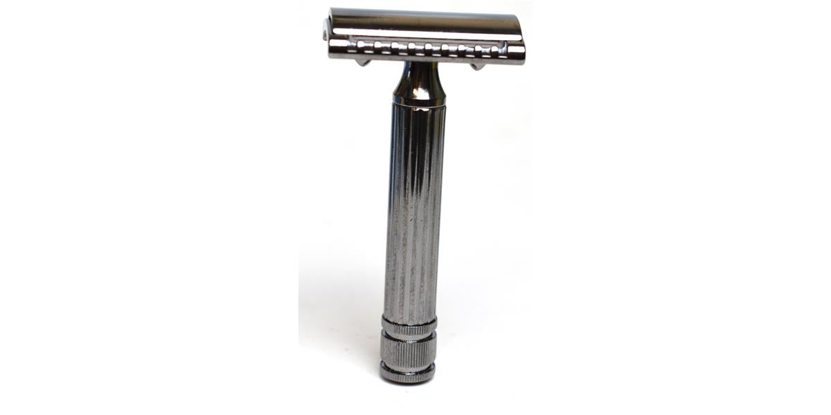 Fatip Testina Gentile DE Safety Razor - Grande Black Chrome 42123
