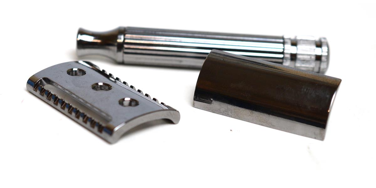 Fatip Testina Gentile DE Safety Razor - Grande Black Chrome 42123