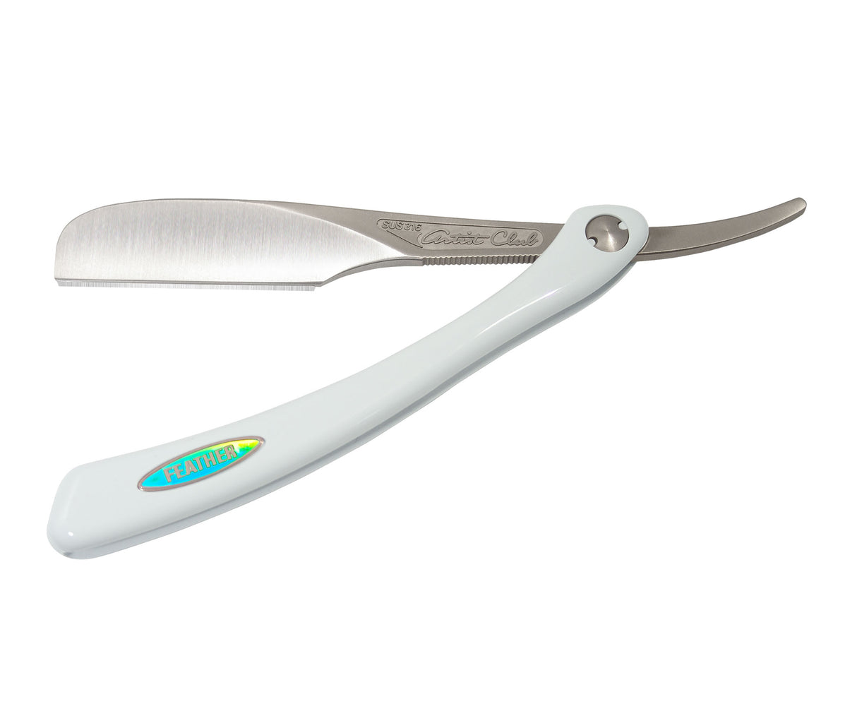 Feather - Artist Club Folding DX Pearl-White Straight Razor Shavette