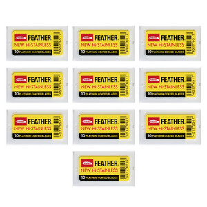 Feather - Hi-Stainless Double Edge Razor Blades - 100 Blades