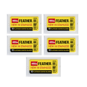 Feather Hi Stainless Double Edge 10 Blades