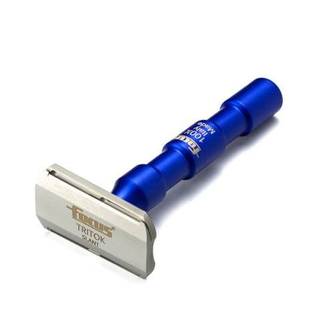 Focus - R53 Tritok Slant Double Edge Safety Razor - Blue