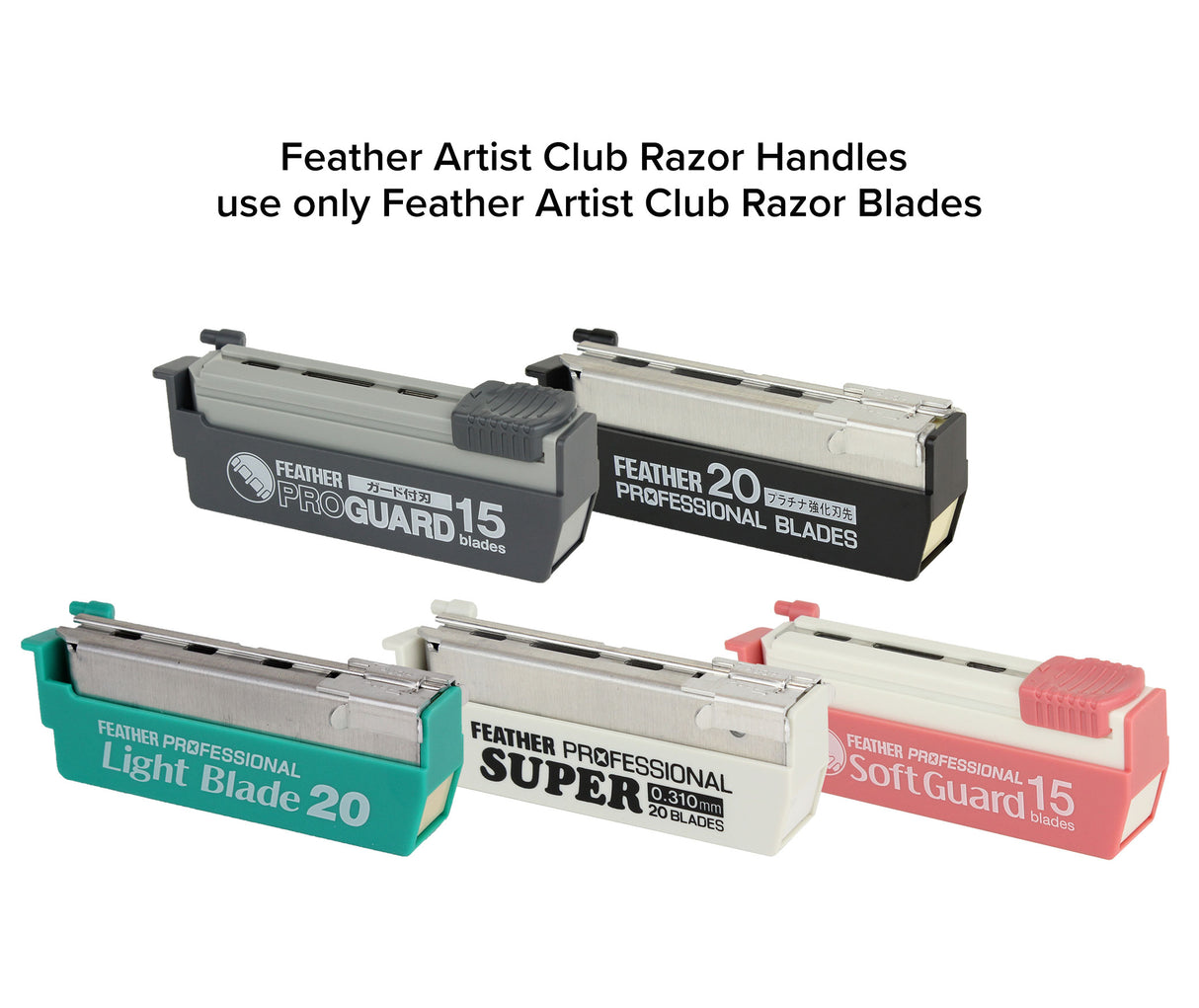 Feather - Artist Club SR Folding Straight Razor Shavette - Blue