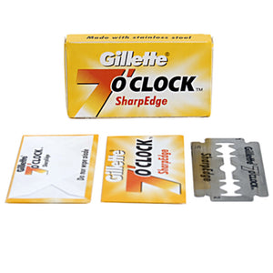Gillette - 7 O'clock Sharpedge  Double-Edge Razor Blades - 5 Pack