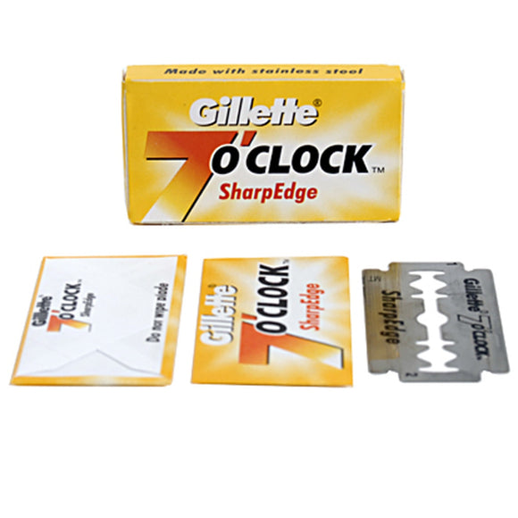 Gillette - 7 O'clock Sharpedge  Double-Edge Razor Blades - 5 Pack