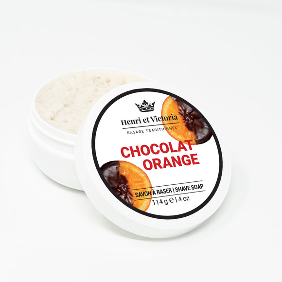 Henri et Victoria – Chocolat Orange - Shaving Soap – 4 oz
