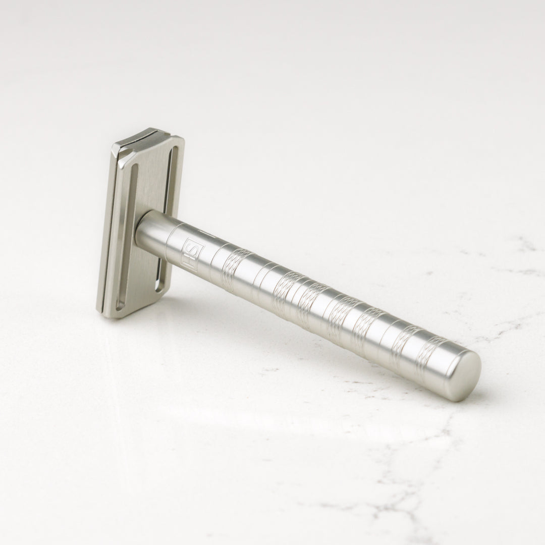 Henson Shaving - New Beveled Edge Aluminum AL13 Double Edge Safety Razor - Aircraft Aluminum