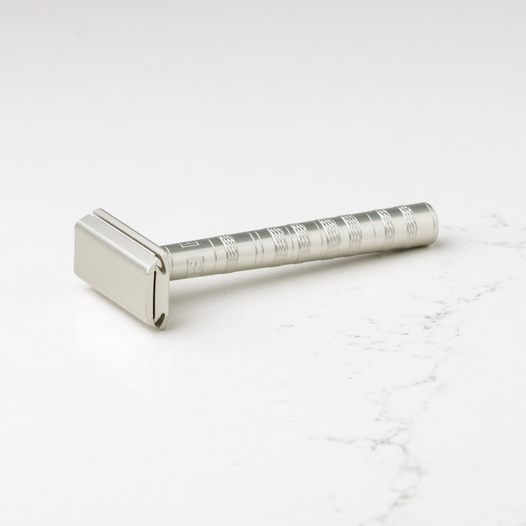Henson Shaving - New Beveled Edge Aluminum AL13 Double Edge Safety Razor - Aircraft Aluminum