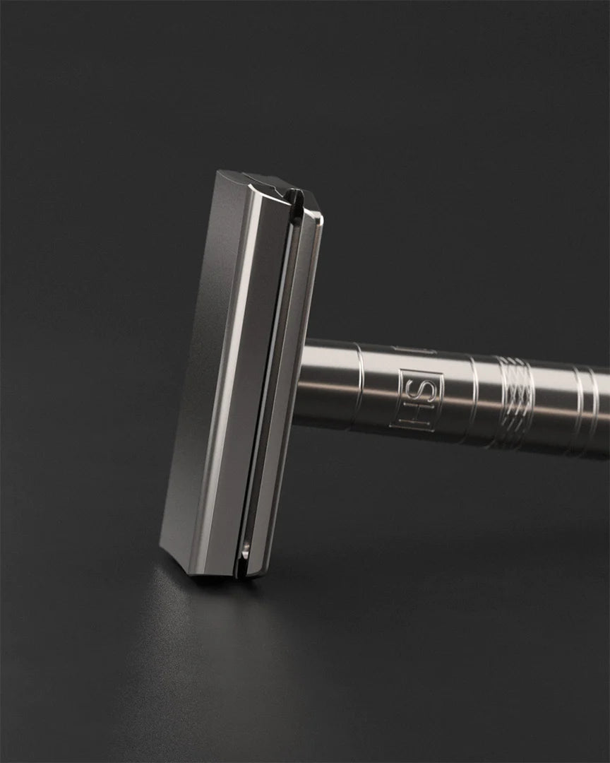 Henson Shaving - Ti22 Titanium- v2 New Beveled Edge Double Edge Safety Razor