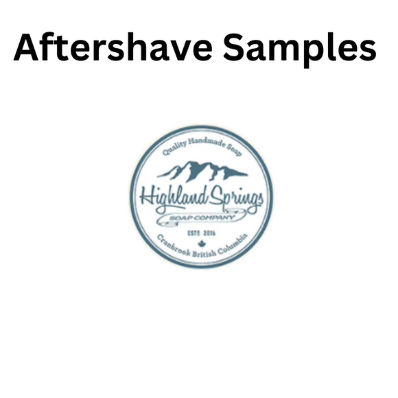 Highland Springs Soap Company - Aftershave Samples - 10ml
