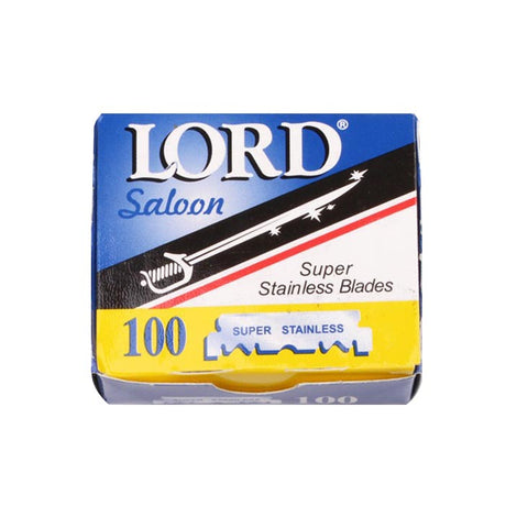 Lord - Saloon Style Single Edge Razor Blades, Box Of 100 Half Blades