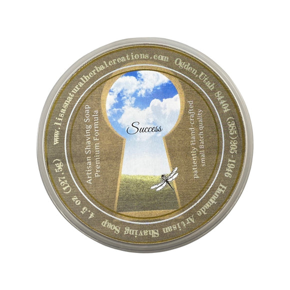 Lisa's Natural Herbal Creations - Success - Shaving Soap - Premium Edition with Sheep's Milk