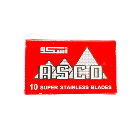 Lord - Asco Red Double Edge Razor Blades – Super Stainless - Pack of 10 Blades Coating - Stainless Manufacturer - Lord Country - Egypt Contains 10 DE blades