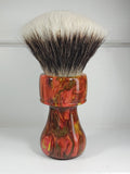 Maritime Brush Co. - Red Tide - 30mm Hand Mixed Resin - Premium G5C Fan Synthetic (SHD) Knot