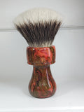 Maritime Brush Co. - Red Tide - 30mm Hand Mixed Resin - Premium G5C Fan Synthetic (SHD) Knot