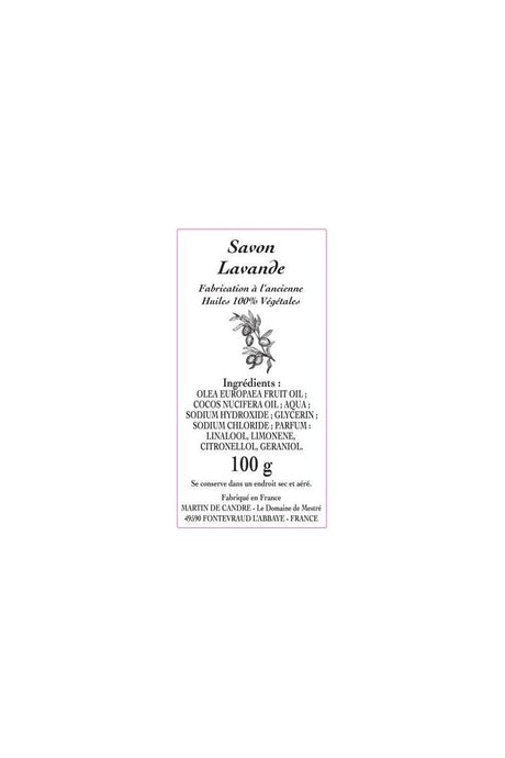 Martin de Candre - Bar Soap 100g - "Lavande" Lavender