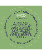 Martin de Candre Shaving Soap in Wooden Bowl - Fougere  Scent, 200g